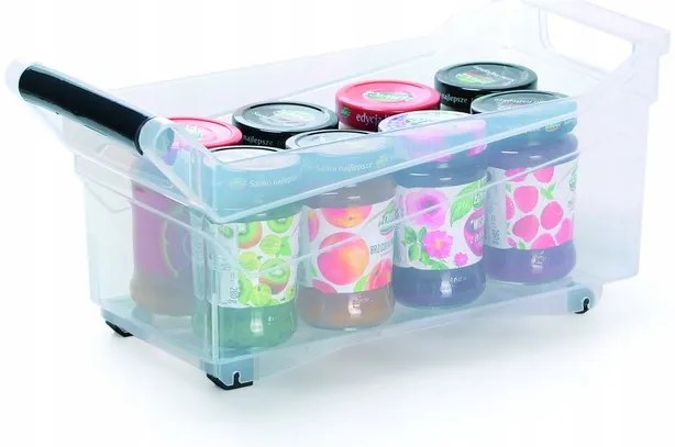 Prosperplast Úložný box, úzký s madlem, systémový NUK 38 x 18 x 18, 10l