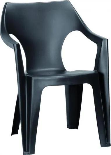 ALLIBERT DANTE záhradná stolička, 57 x 57 x 79 cm, grafit 17187058