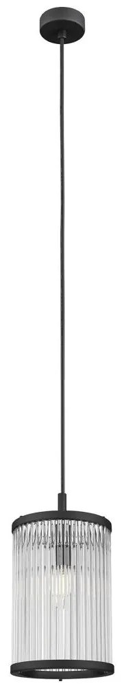 Zuma Line P0528-01F-P7AC - Luster na lanku SERGIO 1xE14/60W/230V čierna