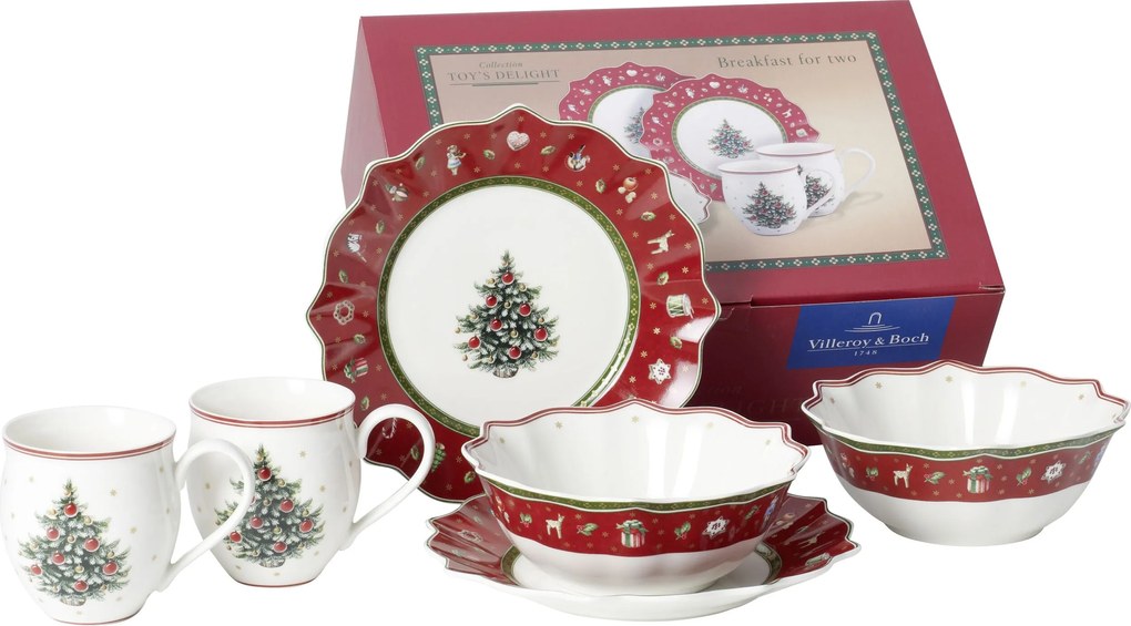 Raňajková súprava Toy's Delight červená 6 dielov