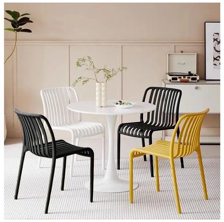 Plastová stolička TREGO, antracitová