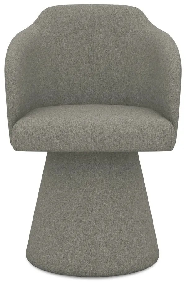 Sivé čalúnené jedálenské kreslo Kanoa – Makamii