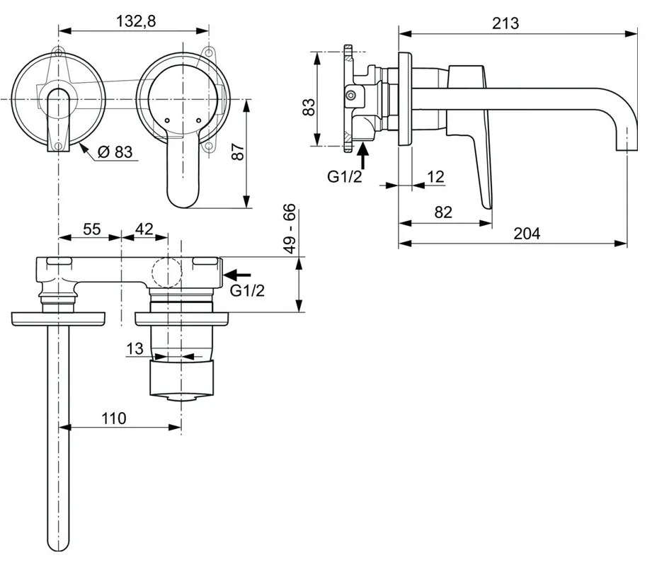 Ideal Standard Connect Blue A5933AA