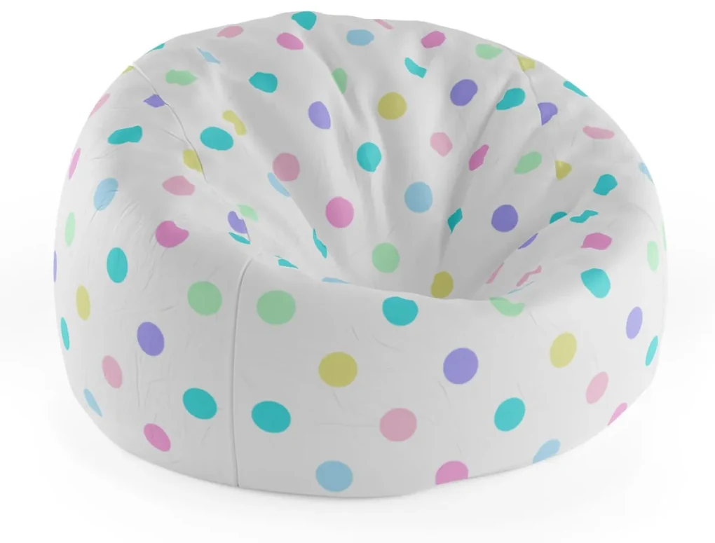 Sablio Sedací vak Cocoon Puntík vedle puntíku - 115 x 75 cm x 45 cm