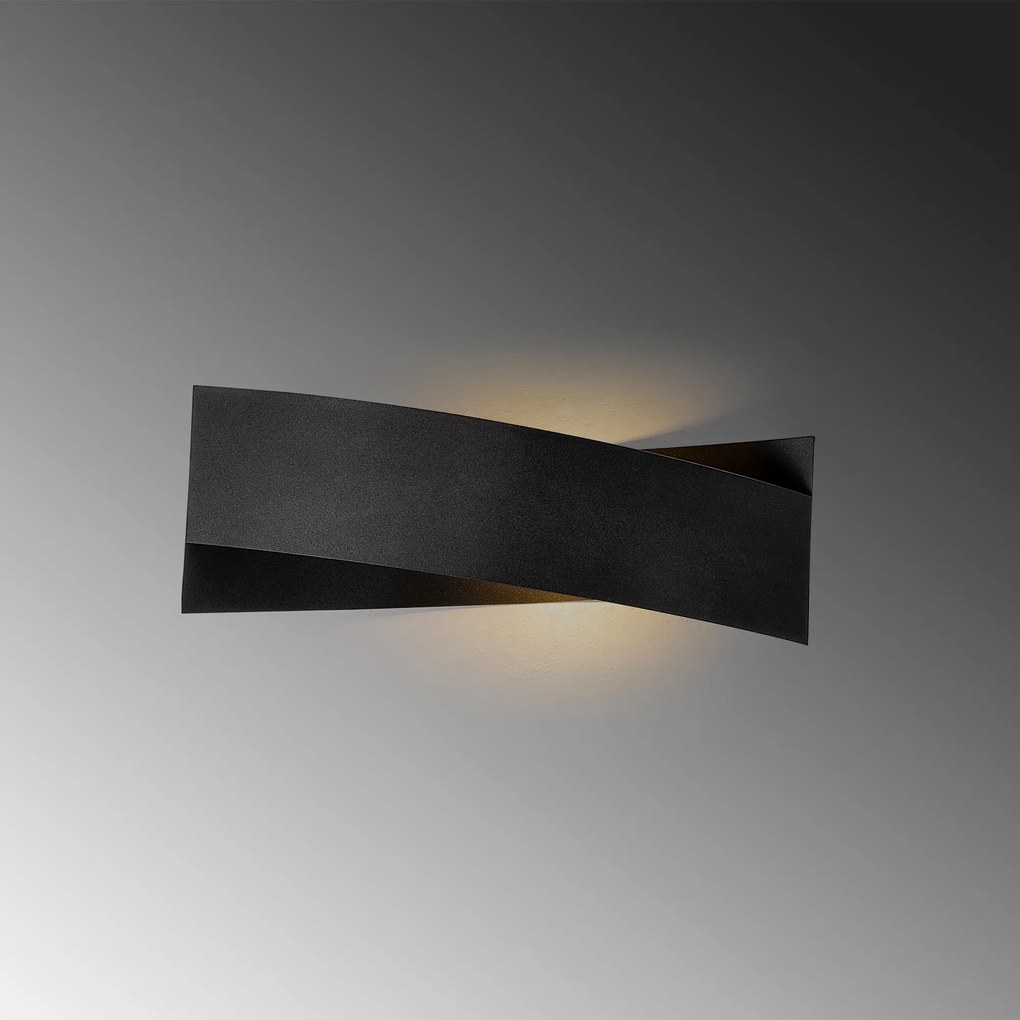 Nástěnná lampa Paddle černá