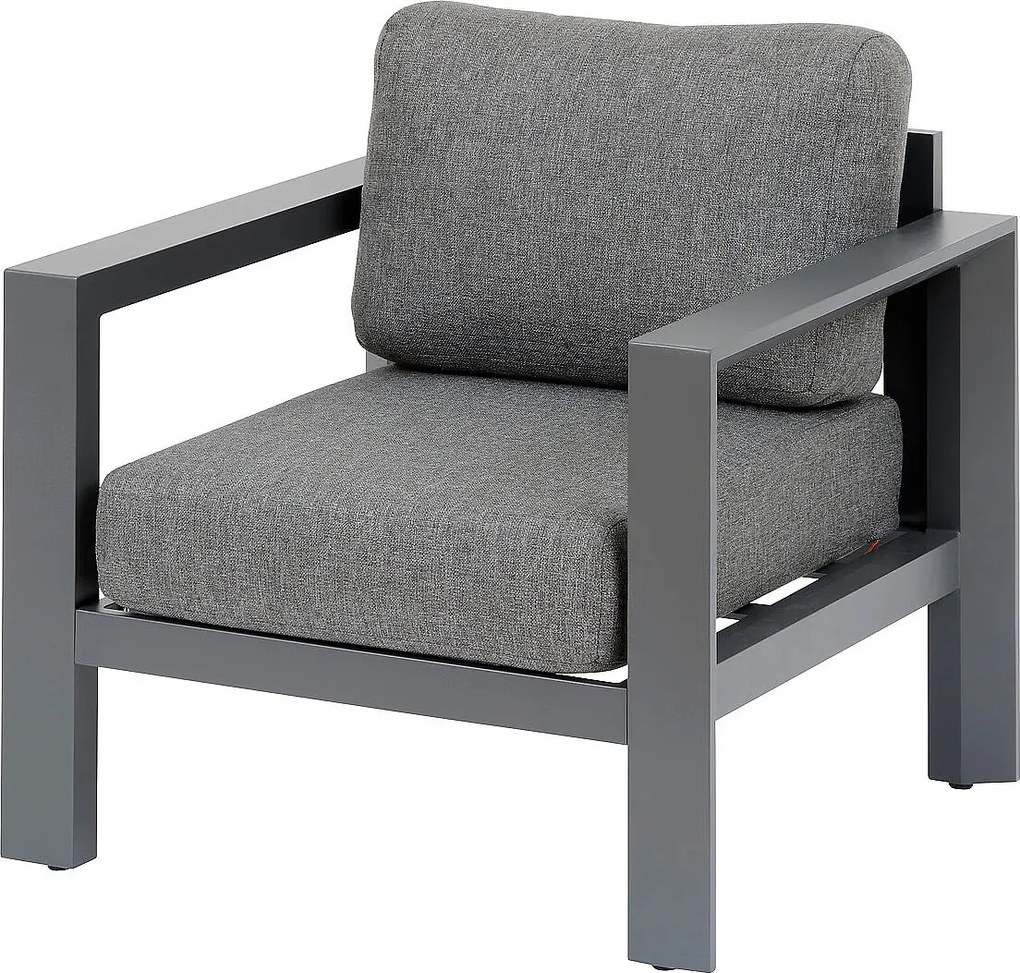 DEOKORK Hliníkové kreslo VANCOUVER (antracit)