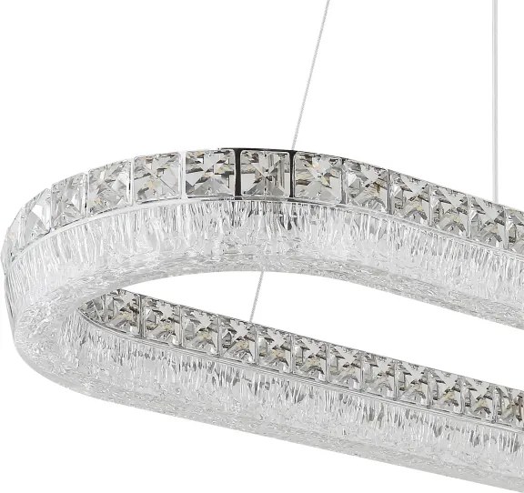 Globo 67387-40 - LED stmievateľný luster na lanku LAUREL 40W/230V číra+DO