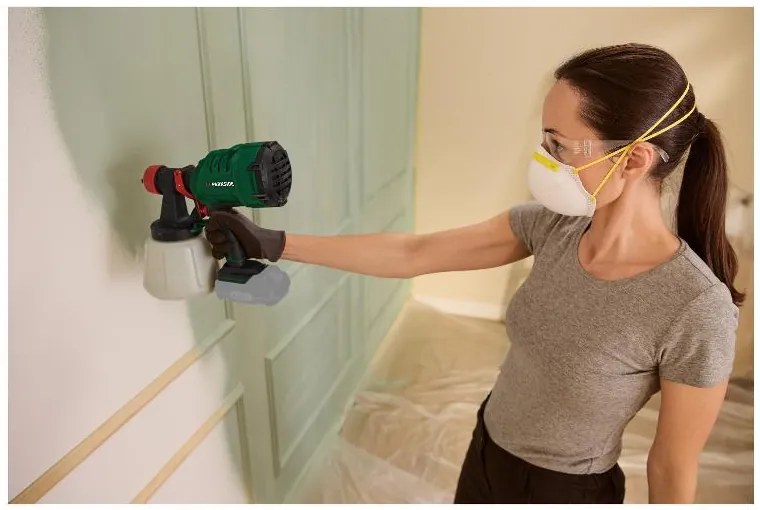 Parkside® Aku striekacia pištoľ na farbu Pfsa 20-Li B2 + Akumulátor 20 V 2 Ah + Nabíjačka na akumulátor 20 V/2,4 A (800011749)