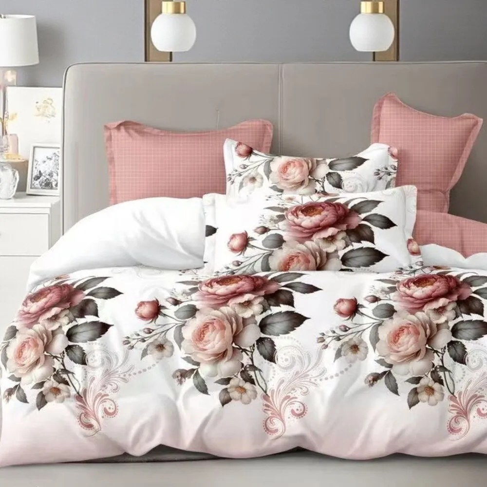 Krepové obliečky Homa CEREA ROSE 3-dielna sada 140x200 cm
