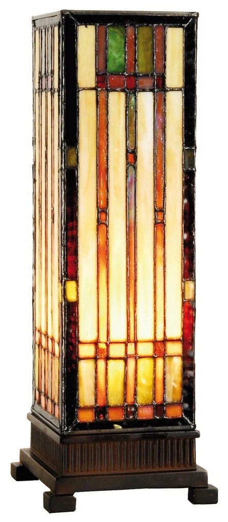 Stolná lampa Tiffany - 12.5*35 cm 1x E14 / Max 40W