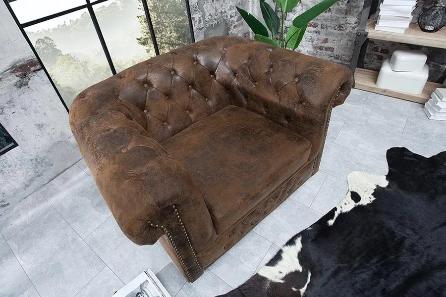 Luxusné kreslo Chesterfield