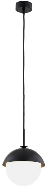 Argon 8295 - Luster na lanku CAPPELLO 1xE27/15W/230V čierna
