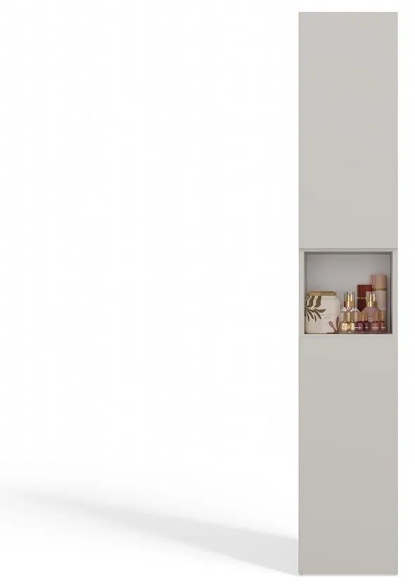 Kúpeľňová skrinka NEL III-KASZ s košom na bielizeň kašmír