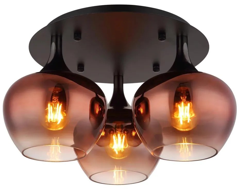 Globo 15548-3DG - Prisadený luster MAXY 3xE27/40W/230V medená