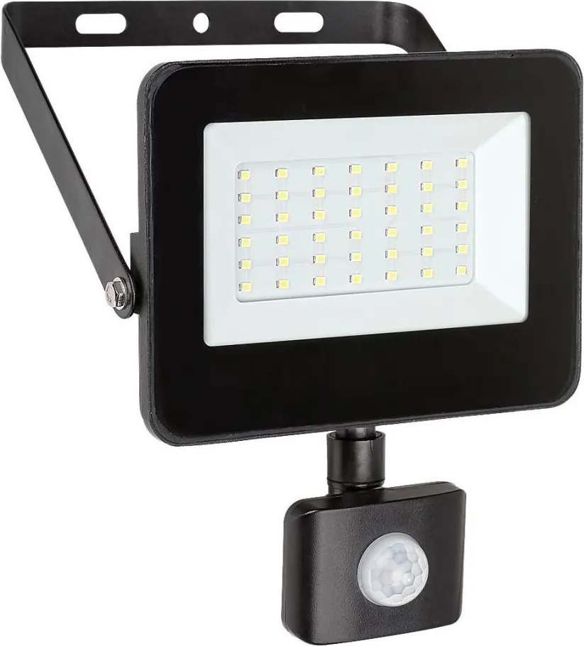 Rabalux 7068 - LED Reflektor so senzorom FLOOD LED/30W/230V 4000K IP44 čierna