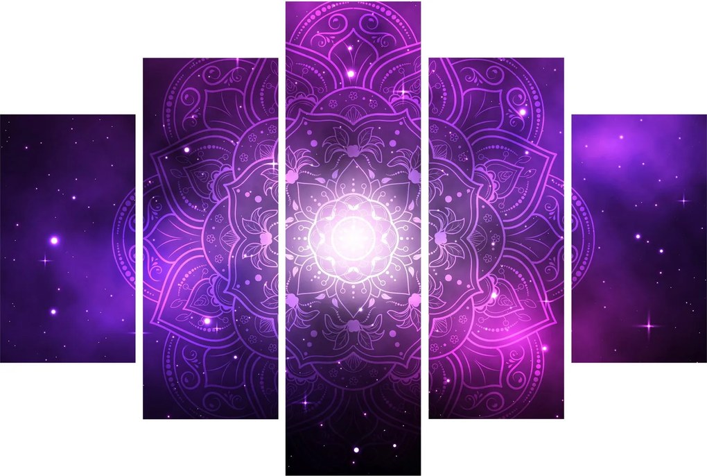 Obraz fialové abstrakcie (150x105 cm)