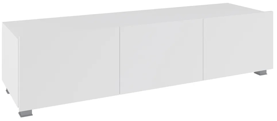 TV stolík 150 CALABRINI C-12 | biela/biely lesk