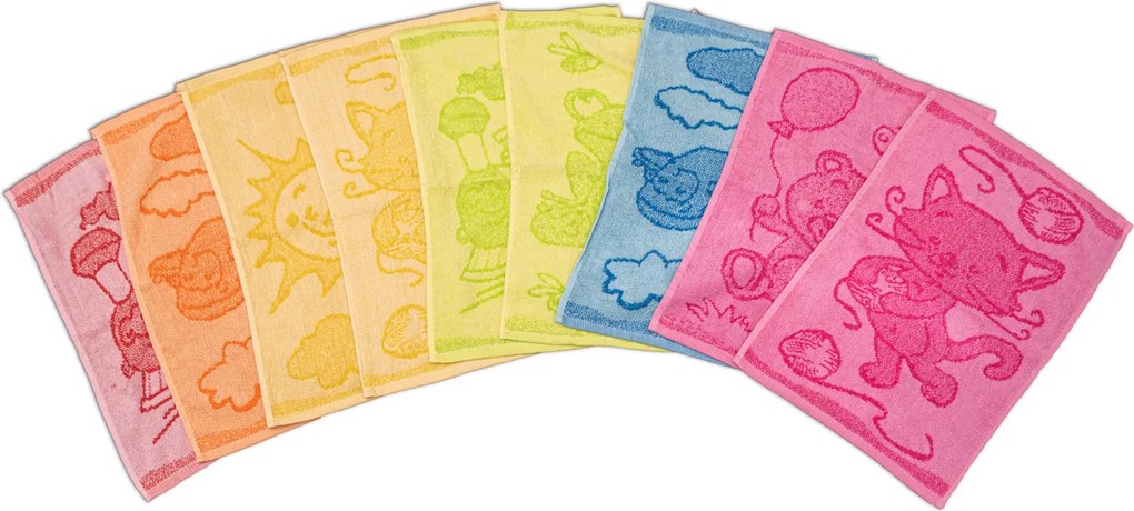 Detský uterák BEBÉ mašinka červený 30x50 cm