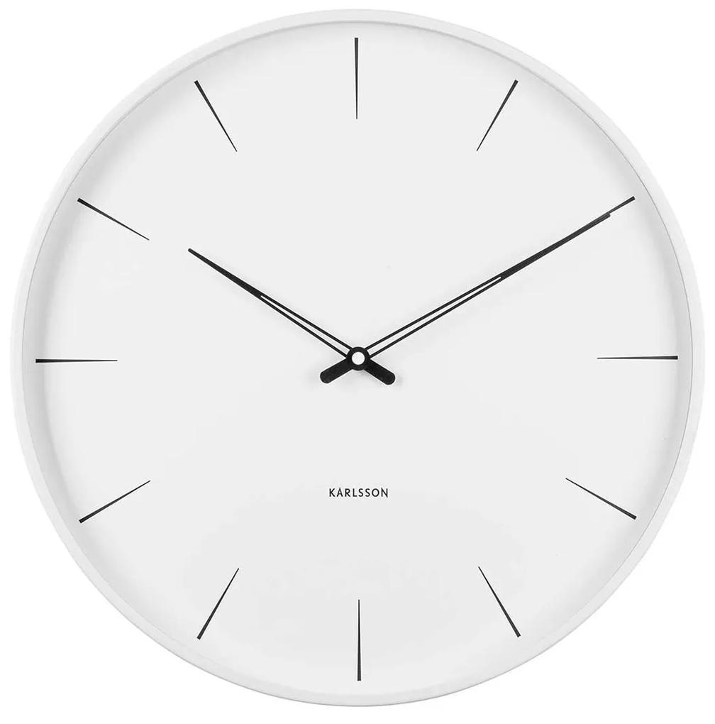 Nástenné hodiny Lure biele 43 × 4,5 cm