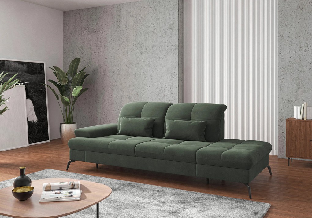 XXXLutz LEŇOŠKA, textil, zelená Sit & More - Online Only obývacie izby - 000144011583