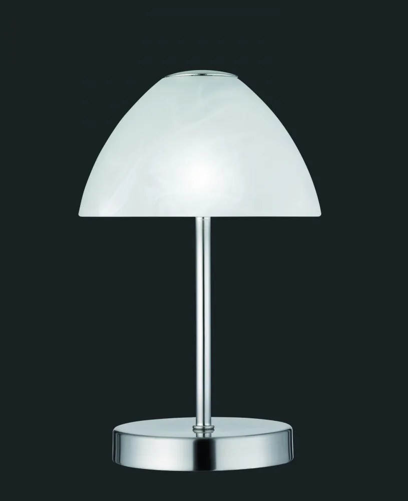 Trio QUEEN R52021107 Nočná stolová lampa matný nikel kov incl. 1 x SMD, 2,5W, 3000K, 200Lm 200lm 3000K IP20 A+