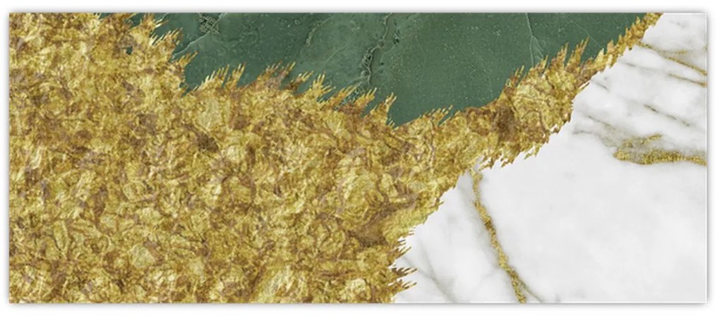 Obraz - Zelený mramor N⁰2 (120x50 cm)