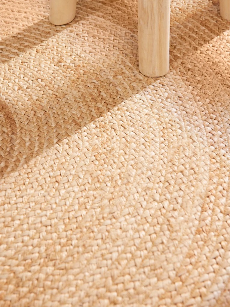 Hanse Home, Kusový koberec Looma 106225 Natur Ivory/Gold kruh, 100x100 (priemer) kruh, béžová, chodba / predsieň