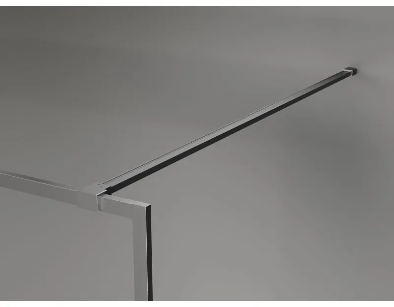 Mexen Kioto-XF, sprchová zástena s rámom 140 x 202 cm, 10mm číre sklo, grafitový profil, 800-140-104-95-00-X