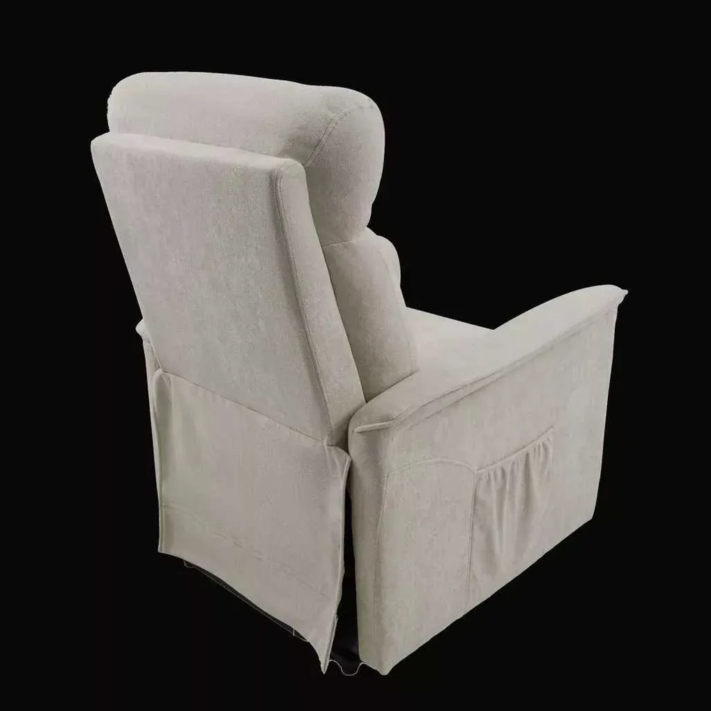 LuxuryForm DESIGN TV kreslo PEGAS s elektrickým polohovaním, masážou a výklopom - béžové