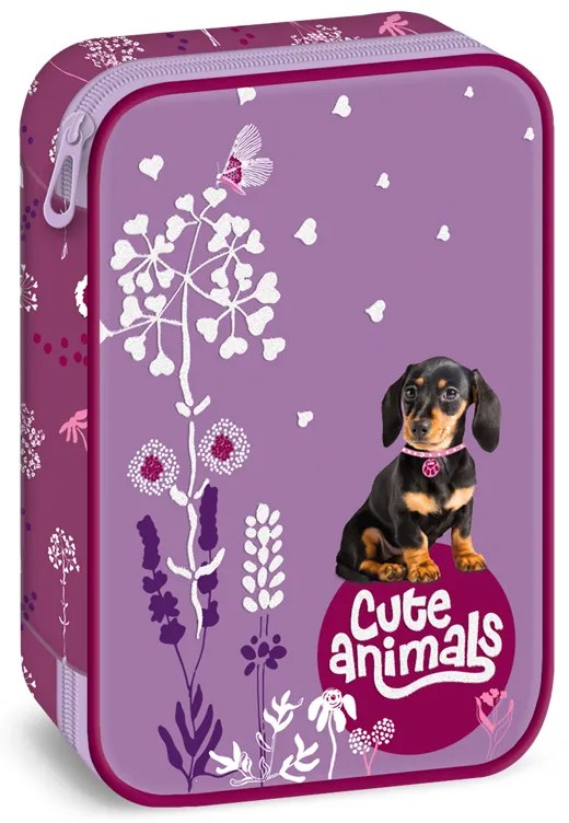 Peračník 1zip poschodový Cute animals Puppy ARS UNA
