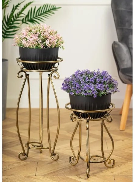 Stojan na kvety 62x28 cm zlatá