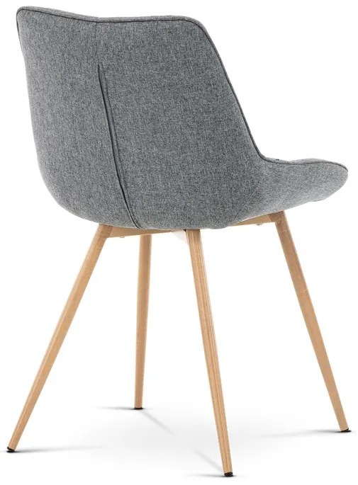 BONTEC Jedálenská stolička, šedá, látka, CT-394 GREY2 Farba: Šedá
