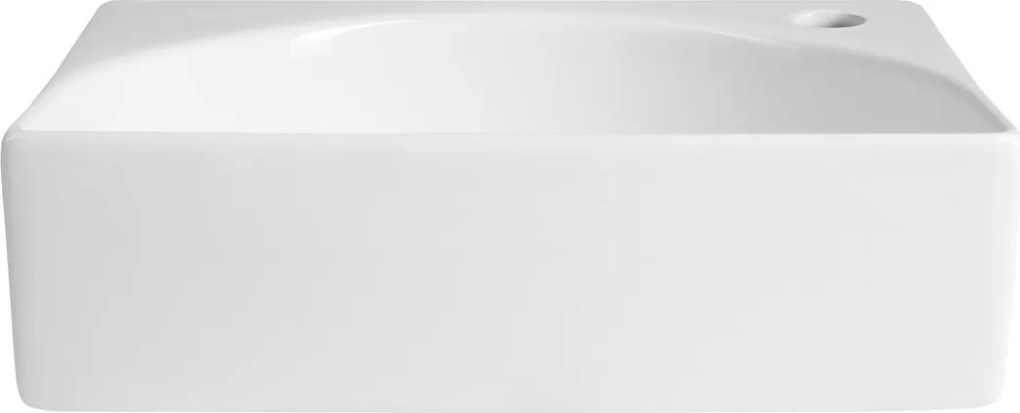 Aqualine Aqualine, RUBIC keramické umývadlo 34x25cm, biela, NP452