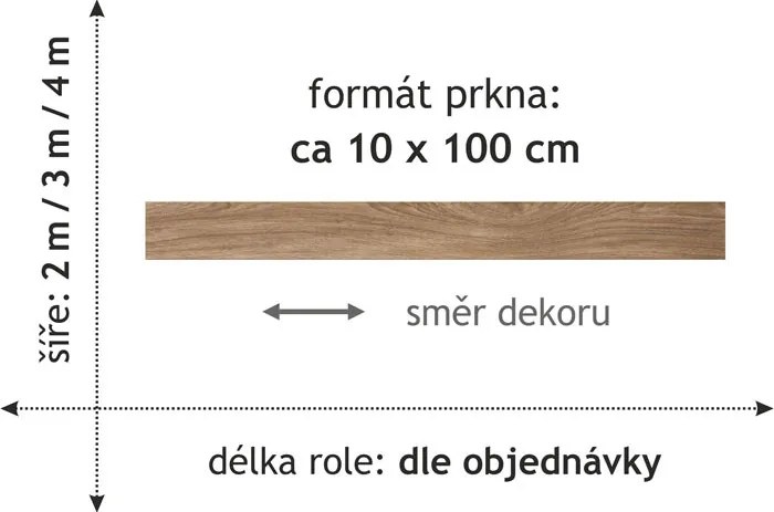 Beaulieu International Group, PVC podlaha - lino Master X 2951, na mieru, šíře 4m, hnedá, bez podkladu, chodba / predsieň