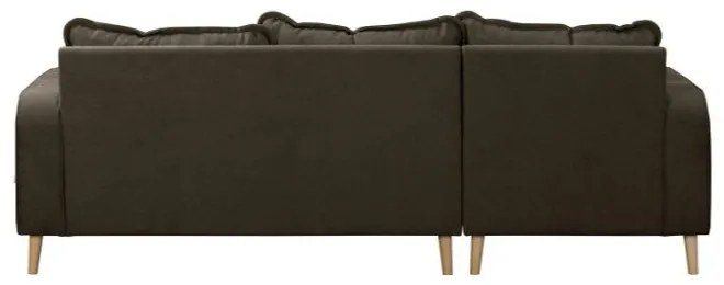 Hnedá rohová pohovka (ľavý roh) Beata - Ropez