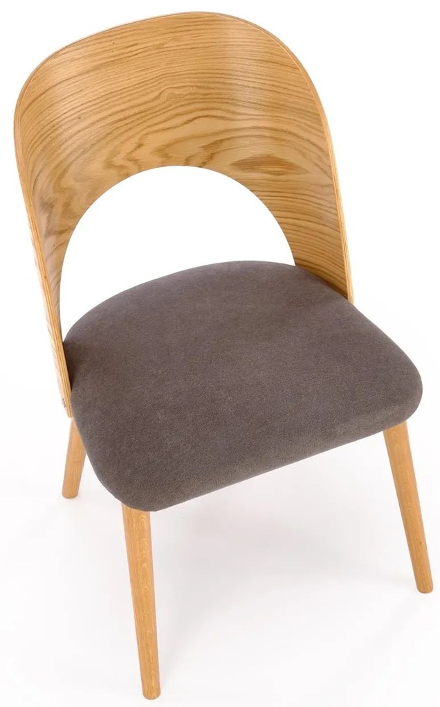 Jídelní židle CADIZ dub/šedá