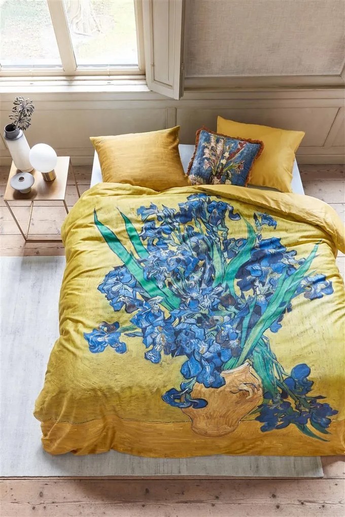 Pip Studio Predĺžené obliečky, 140x200/220 cm, Van Gogh Museum Irises Yellow