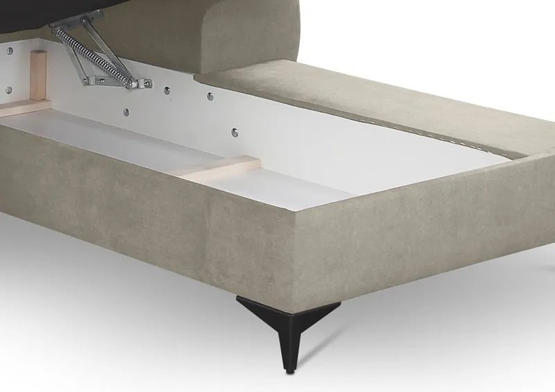 Rohová sedacia súprava Scala, béžová látka, pravý roh