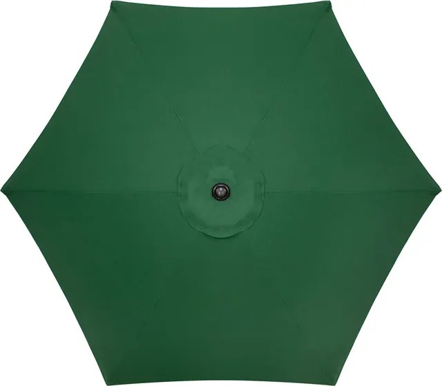 SPRINGOS Záhradný naklápací slnečník s kľukou 260 cm – tmavozelený GU0033