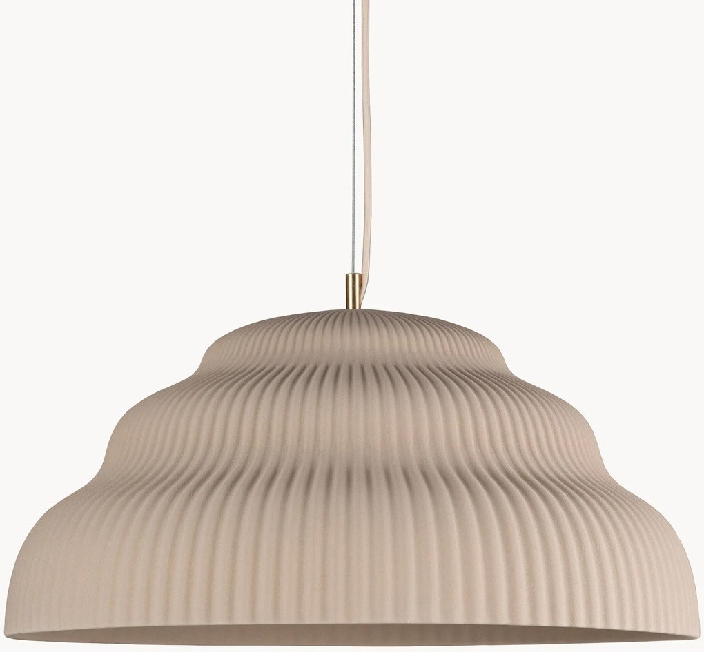 Ručne vyrobené kameninové závesné svietidlo Kaskad, v rôznych veľkostiach