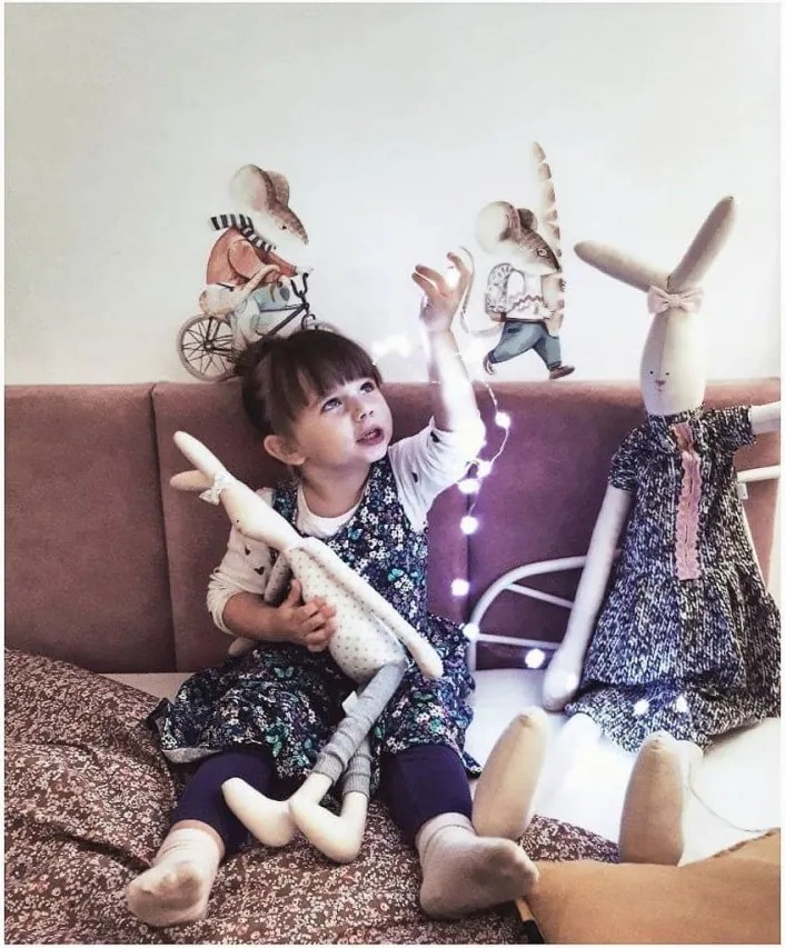 Samolepka do detskej izby malá pouličná myš sada