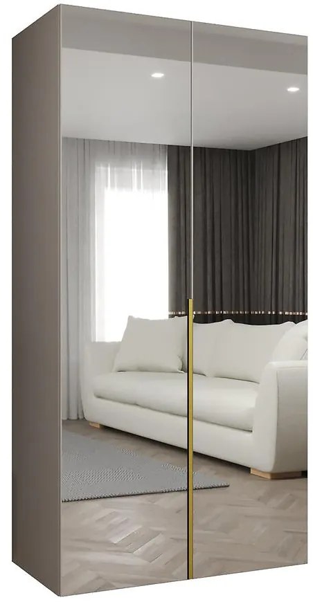 Skriňa Alicante III 100 kašmír/zlatá