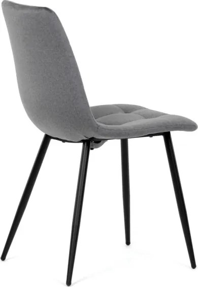 Jedálenská stolička zamatová, sivá DCL-X7015 GREY2