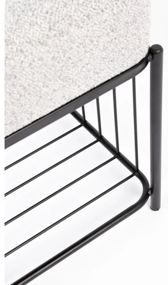 Svetlosivý taburet Milou – White Label