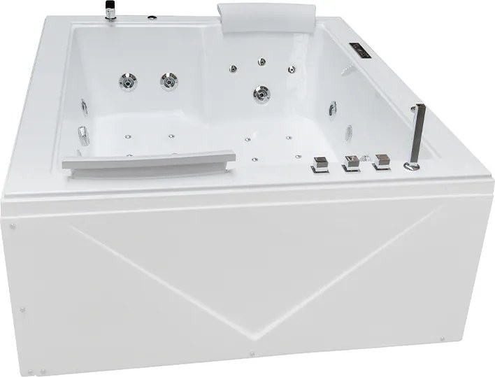 BPS-koupelny Hydromasážna vaňa DIABLO 666 II 180x150 s ohrevom vody