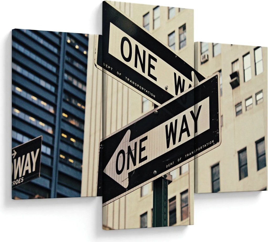 Obraz - New York ONE WAY (90x60 cm)