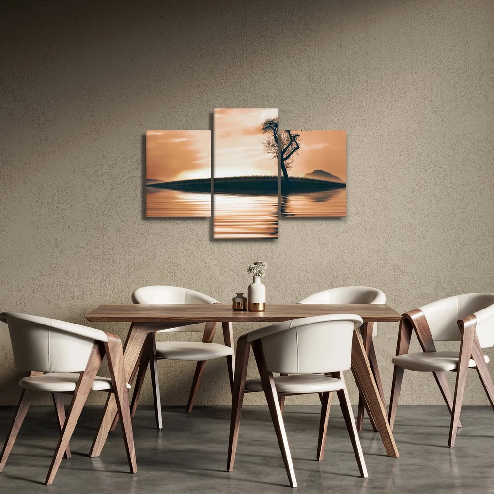 Obraz stromu na ostrove (90x60 cm)