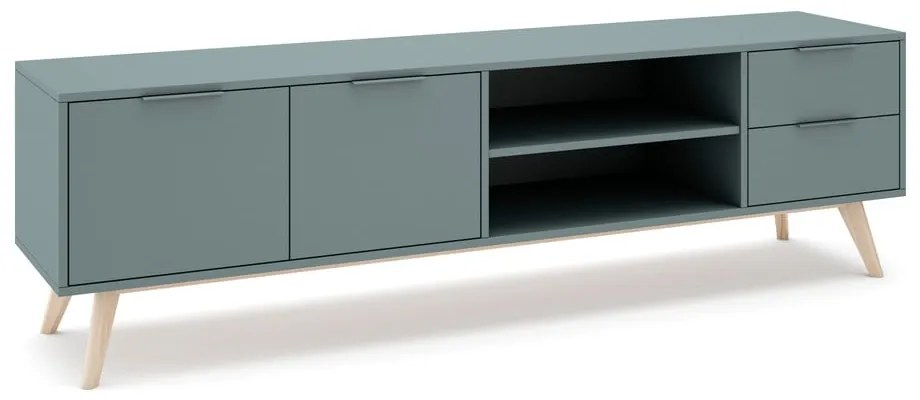 TV stolík sivozelený 180x53x40 cm Pisco – Marckeric