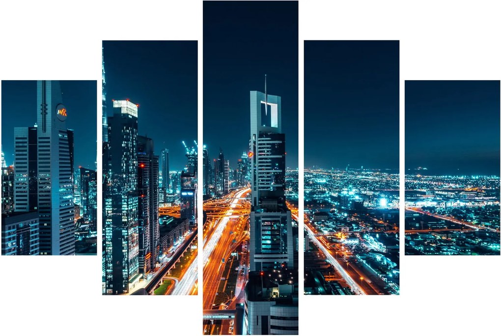 Obraz - Dubajská noc (150x105 cm)