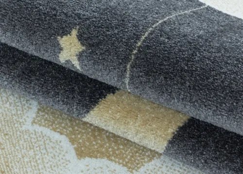 Koberce Breno Kusový koberec FUNNY 2101 Yellow, žltá, viacfarebná,80 x 150 cm